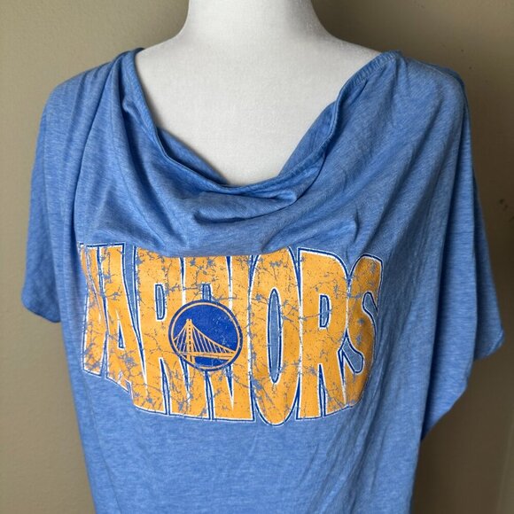 New NWT Golden State Warriors NBA Drape Neck Top T Shirt Size Small - Picture 3 of 9